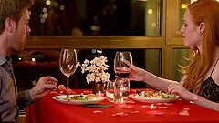 Ella Hughes gets a huge creampie from her husband for an anniversary