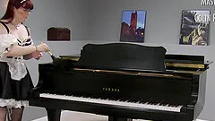 Nerdy maid abused by her fat boss and his kinky wife