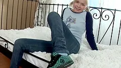 Brooke  anal mercilessly screwed using toy while moaning