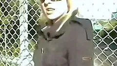 This cute blonde was caught smoking a joint in public and she didn't want to go to jail