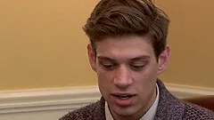 Blonde teen gay dude pounded and cum sprayed by his older boyfriend