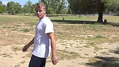 Blonde gay teen picked up after jogging and fucked at home