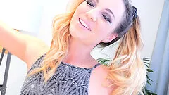 Interracial MMF threesome ends with cum in Kristy Black's mouth