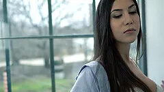 Hardcore ass fuck and creampie for slutty brunette Anya Krey