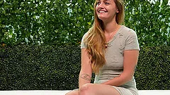 Lex and Aria sharing a big black cock in a threesome