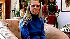 My hot sexy blonde girlfriend jerks me off in the car