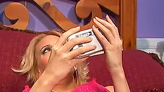 Slutty blonde babe Alexa Lynn gets cum from a big black cock