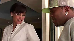 Big round boobs Lisa Ann fucks a monster black cock