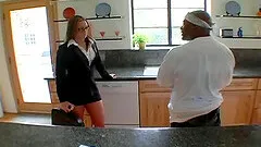 Flower Tucci is a hot business woman in need of an interracial fuck