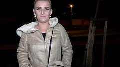 Blonde MILF Sandra gets picked up by a stranger and fucked in a car