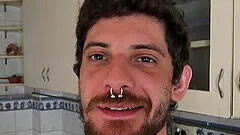 Cute Punk Slurps Two Straight Cocks For Cash