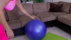 Blonde yoga MILF Becky Cruz gets her nice ass pounded doggy