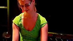 Sexy teen Violette Pink take off her pants and fingering on cam