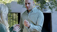 Blonde MILF India Summer gets a rough fuck and cum in her mouth