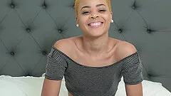 Arie Faye gets fucked on the casting and her tits covered in sperm