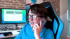 Hardcore hand job from a blonde nerdy busty teen girlfriend