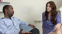 Perfect butt Faith Leon banged on couch and gets facial