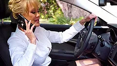 Astonishing blonde MILF Brandi Love seduces her masseuse girl