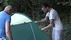 Outdoor action during camping trip with lustful Lynn Love