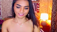 Incredibly hot brunette tranny with big tits gives us a sexy striptease