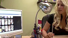 Huge tits Jazy Berlin and teen Aiden Ashely wanking with silver vibrator