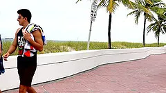 Two guys at the beach go to a hotel for some hardcore shagging