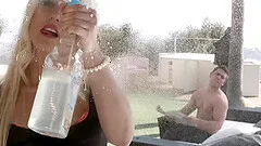 Cute blonde loves when his dick is deep inside of her asshole