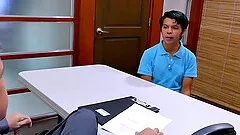 George is trying to get hired on at Daddy Mikes company.