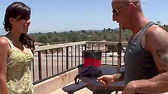 Busty brunette Alexa Nicole fuck huge cock and gets facial