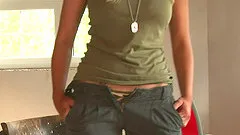 Ramming a long sex toy in her cunt makes Caylian Curtis moan