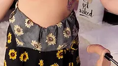 Magnificent Blonde Nerdy Bends Over And Gets Drilled By The Fuck Machine