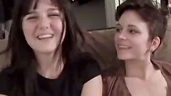 Two naughty lesbians finally get to play with new sex toys