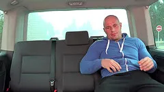 Tattooed hottie Joker gets talked into riding a dick in the car