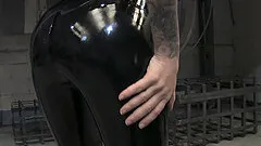 Nasty babe Becky Holt slowly strips down to reveal her firm tits