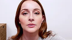 Skinny girl Danni Rivers knows how to jerk a dick with her feet