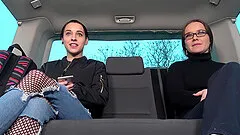 Slim babe Charlotte enjoys bouncing on a dick in the car