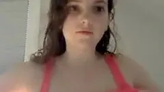 Sexy teen seducing and teasing on cam for fun