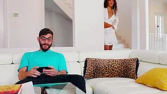 Skinny Liv Revamped agrees to bounce on his long stiff dick