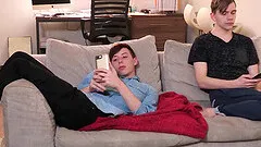 Bearded Daddy Has Fun With Two Twinks.