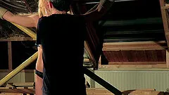 Naughty submissive teen gets punished with bondage and spanking