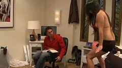 Slim Lana Violet knows what her kinky friend likes the most