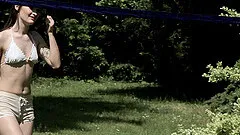 Sexy Sasha Sparrow finally gets to slurp on a big black cock