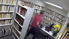 Aubrey Sinclair lets a fellow fuck her in a library