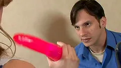 A cheerleader ends up impaled on her piano teacher's cock