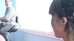 Ebony Teen Coed girl Pleasing Her new boyfriend