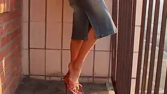 Kinky office affair with a redhead who loves having her feet licked