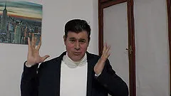 Skinny Selvaggia Babe rides a long dong while she moans loudly