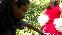 Cheerleader Sophia enjoying black cock in interracial porn