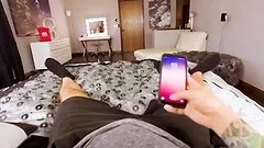 Sexy milf Brandi Love is sticking a big vibrator in her wet pink pussy