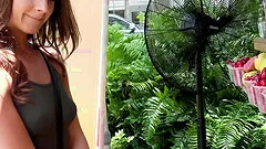 Money makes nice ass Evelin getting fucked doggystyle in public